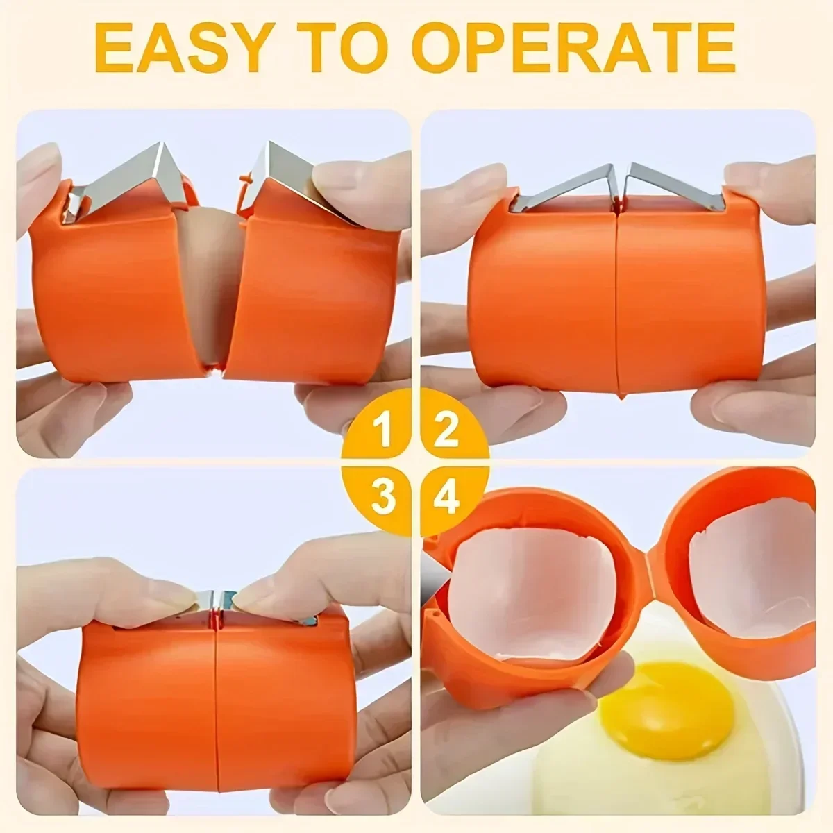 Egg Separator Tool - 1/3 шт.-новая открывалка для яичной скорлупы,