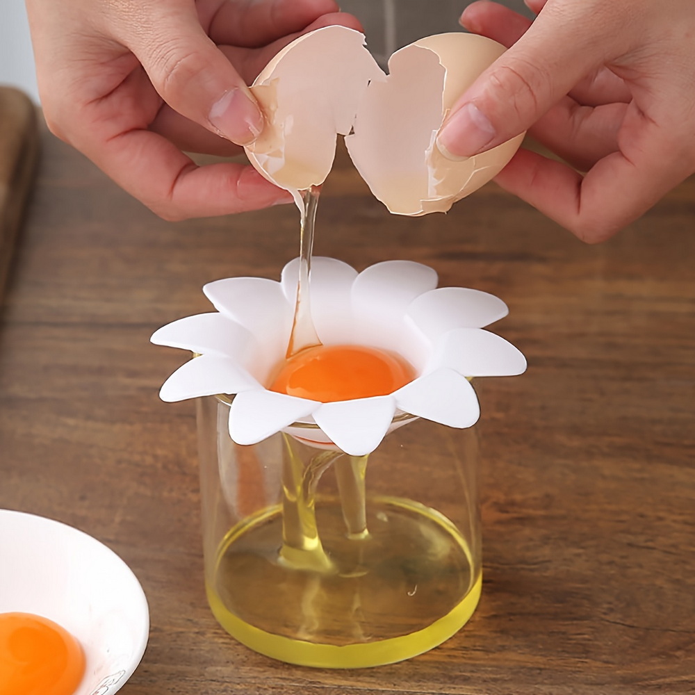 Egg Separator Tool - 1 шт./милый цветочный дизайн, сепаратор яичного
